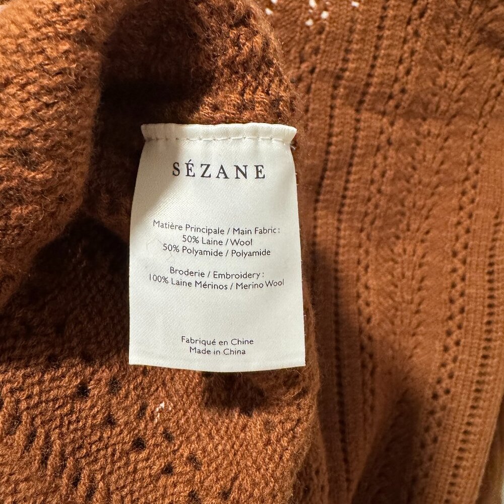 Sezane Gladys Jumper Noisette - Size L - Picture 8 of 8